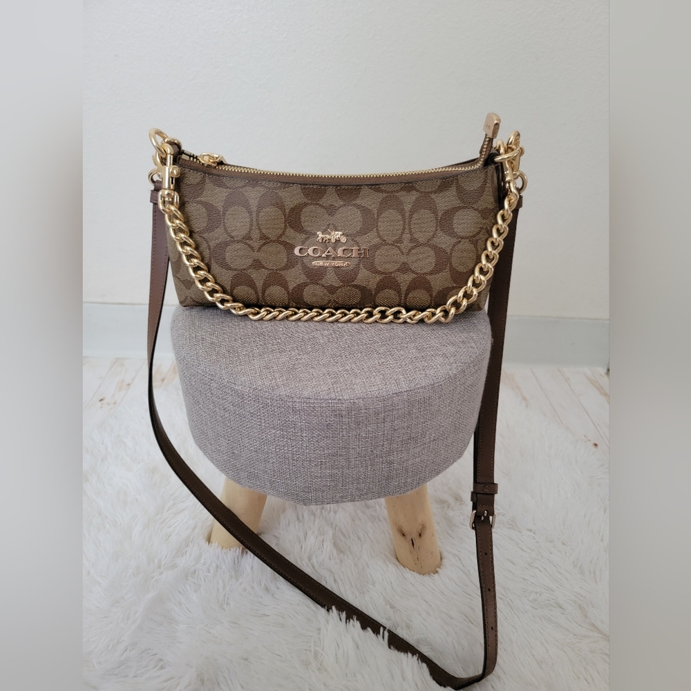 NWOT Coach Charlotte Signature Shoulder Bag